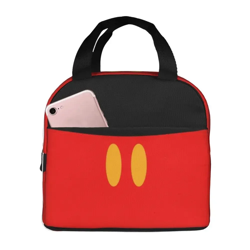 Anime Mickey Thermal Insulated Lunch Bags Women Cartoon Resuable Lunch Container for Work School Travel Storage Food Bento Box