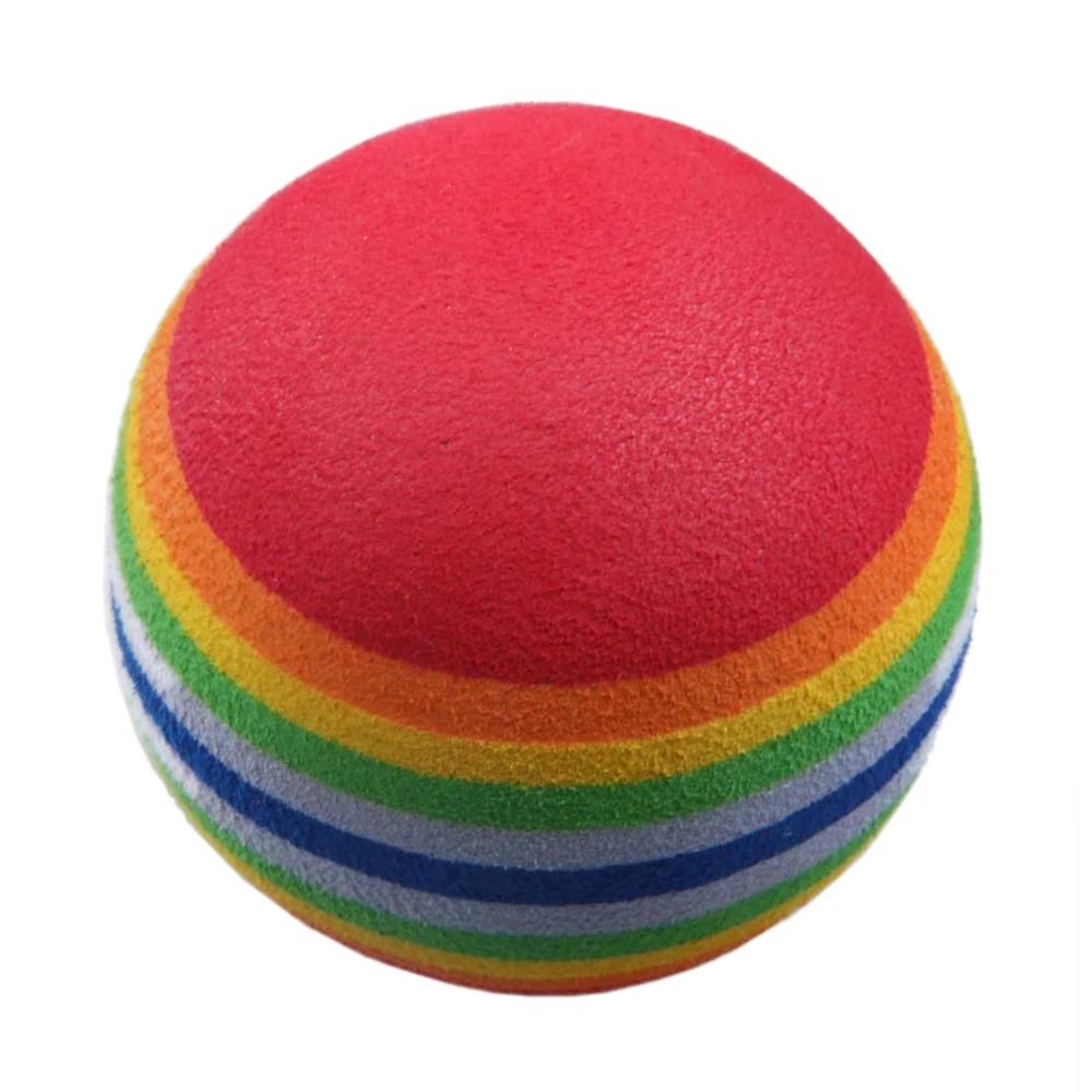 Bolas de arcoíris de espuma de esponja, 50 piezas, Ayuda de entrenamiento para Swing de Golf, práctica en interiores