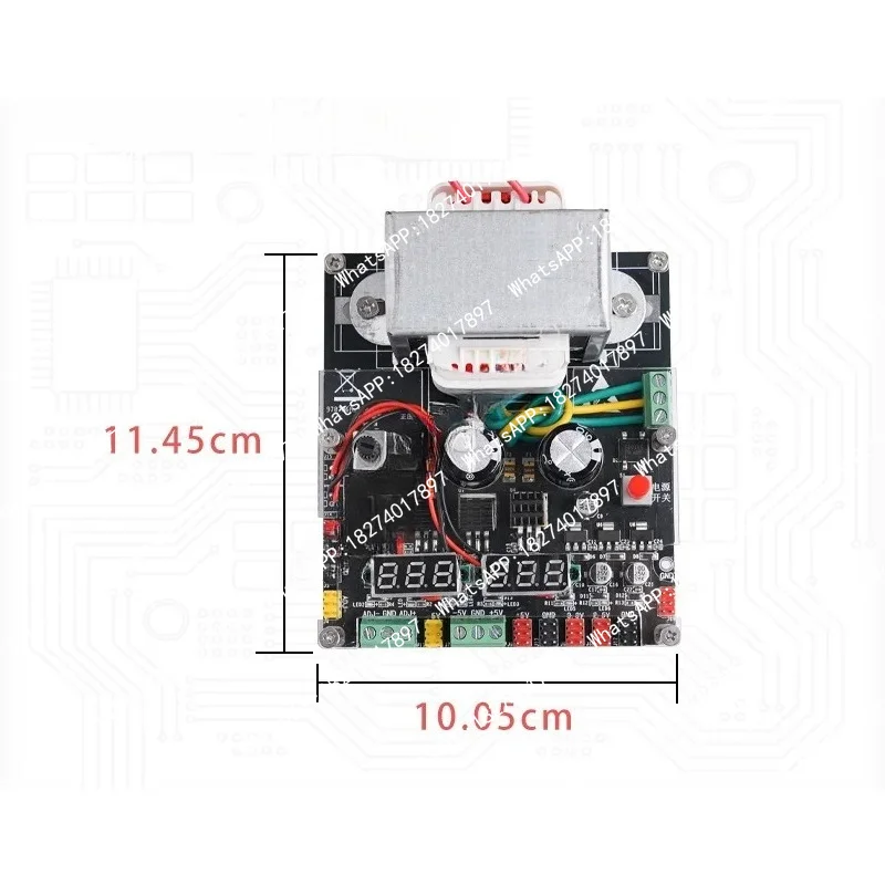 Multi-route DC regulated power supply module with adjustable output of +1.8V/+2.5V/+3.3V/±5V/±12V