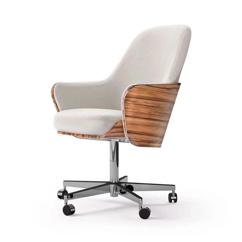

Italian minimalist single ergonomic swivel chair back chair comfortable sedentary and adjustable