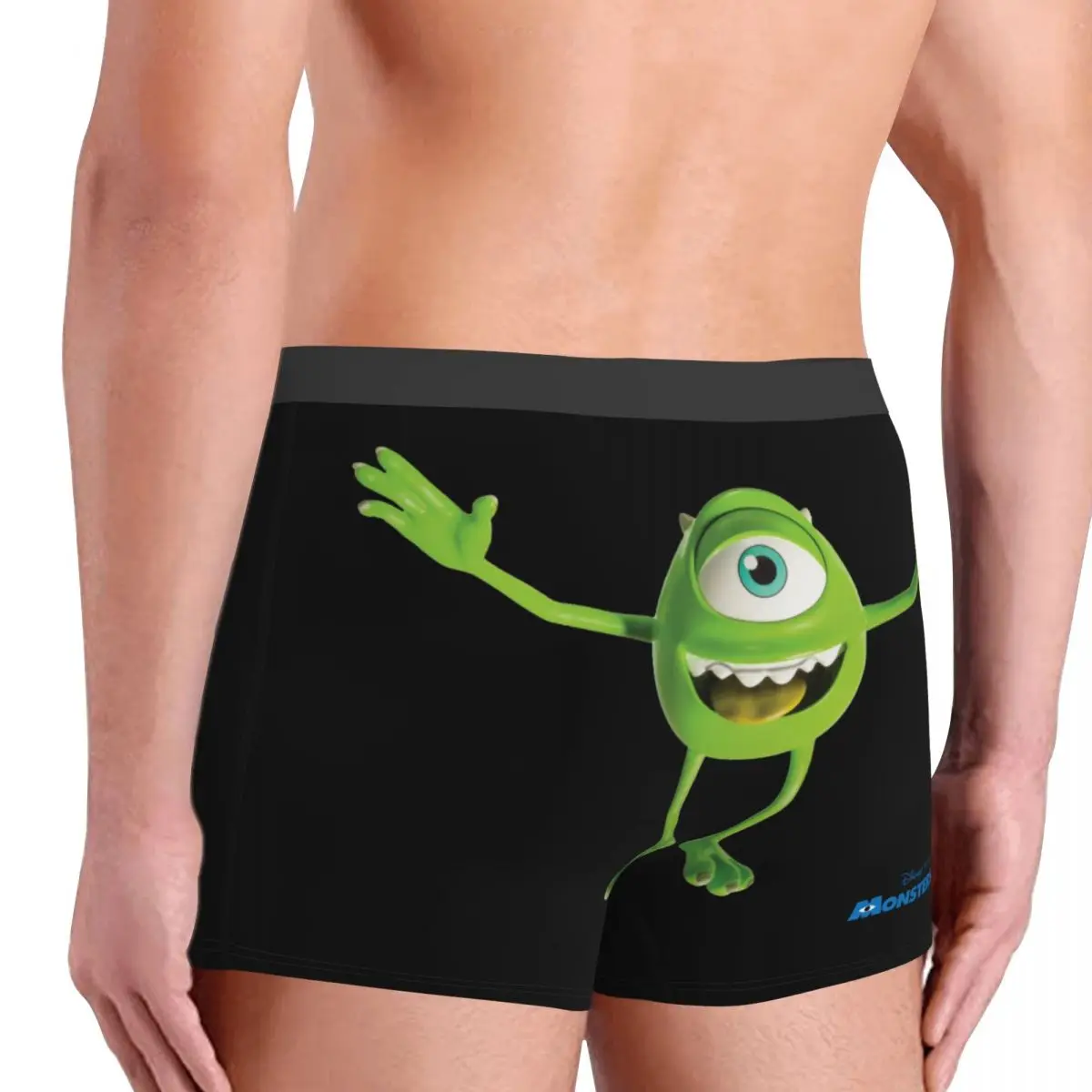 Disney Monsters University Mike Oxeye Mr. Q Underpants Homme Panties Male Underwear Ventilate Shorts Boxer Briefs