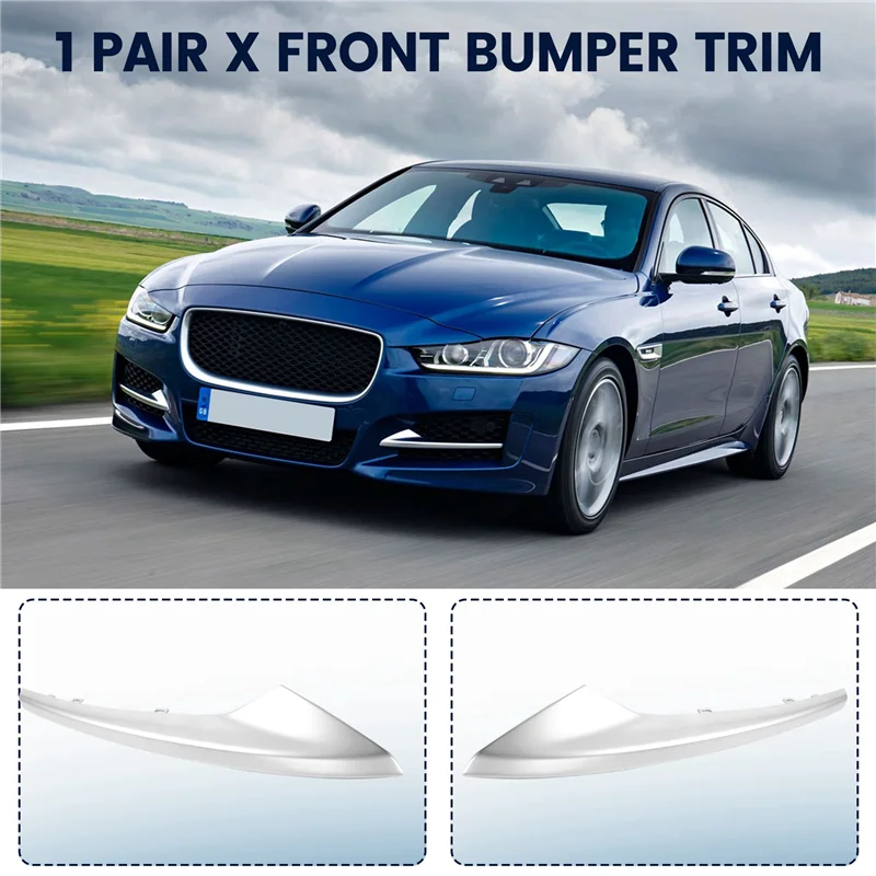 ชุดแต่งขอบกันชนหน้าโครเมียม สำหรับรถ Jaguar XE R-Sport ปี 2015-2019 รุ่น T4N5887 T4N5889