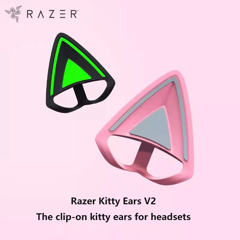 Razer Kitty Ears V2 The Clip-on For Headsets Versatile Adjustable Straps 26g Lightweight Premium Silicone Quartz,Black