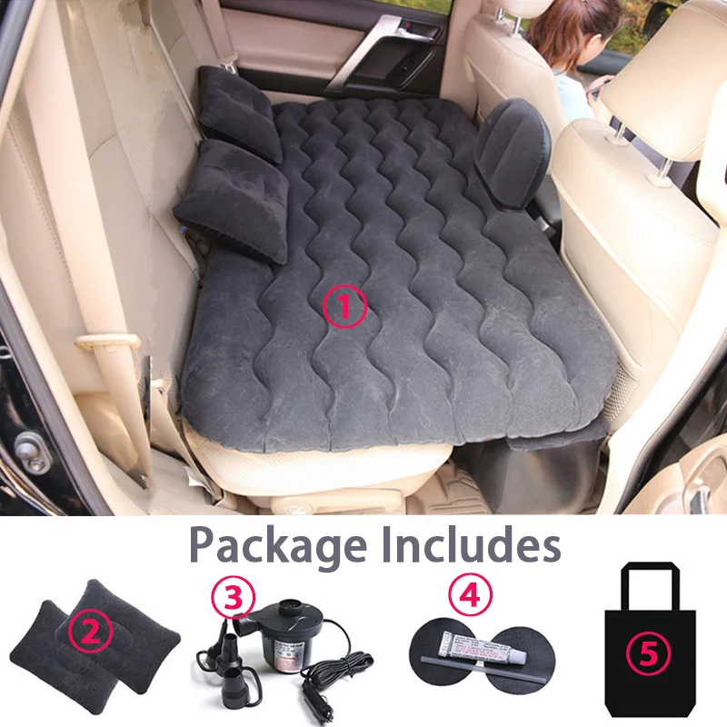 

Car Air Inflatable Mat Back Seat Travel Mattress Bed Universal Multi Functional Sofa Outdoor Camping Cushion Auto Interior Part