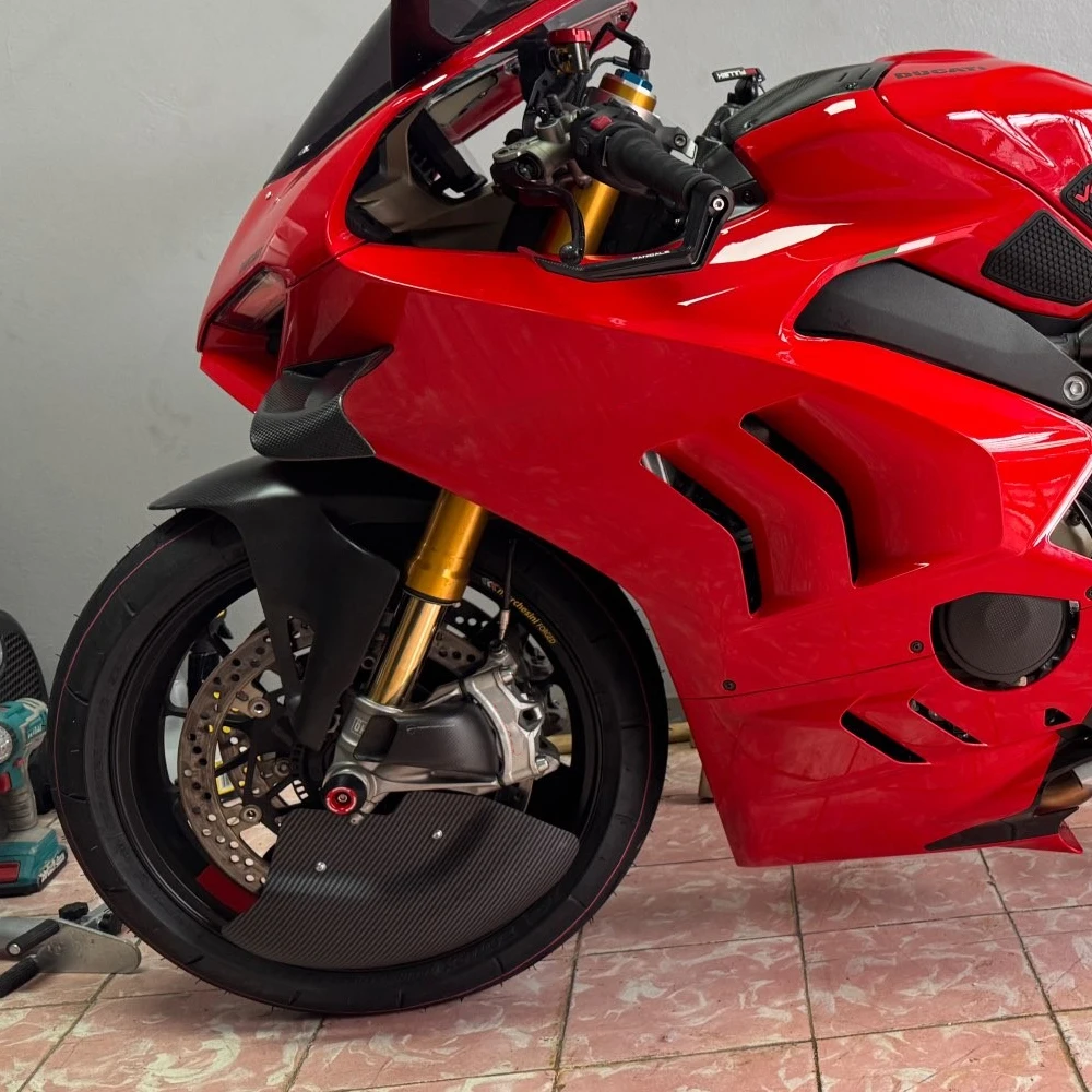 Motorcycle Carbon Wheel Cover Kit Brake Disc Trim Accessories Fit For Ducati Panigale V2 V4S V4R Streetfighter V4 S/R 2018-2024