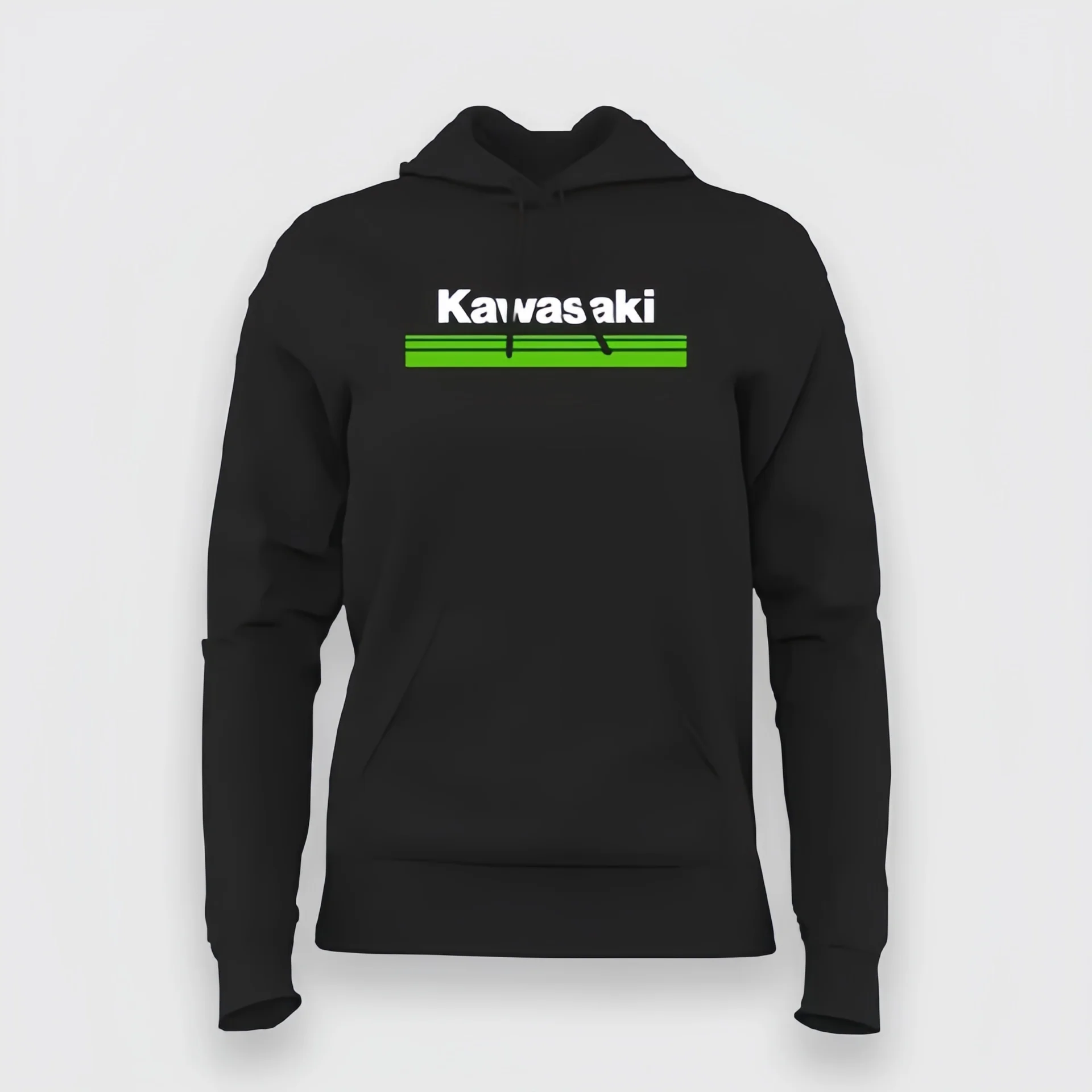 

Толстовка унисекс на весну и осень Kawasaki, винтажная мотоциклетная толстовка с капюшоном, свитер с капюшоном, спортивный повседневный пуловер с принтом логотипа, топ