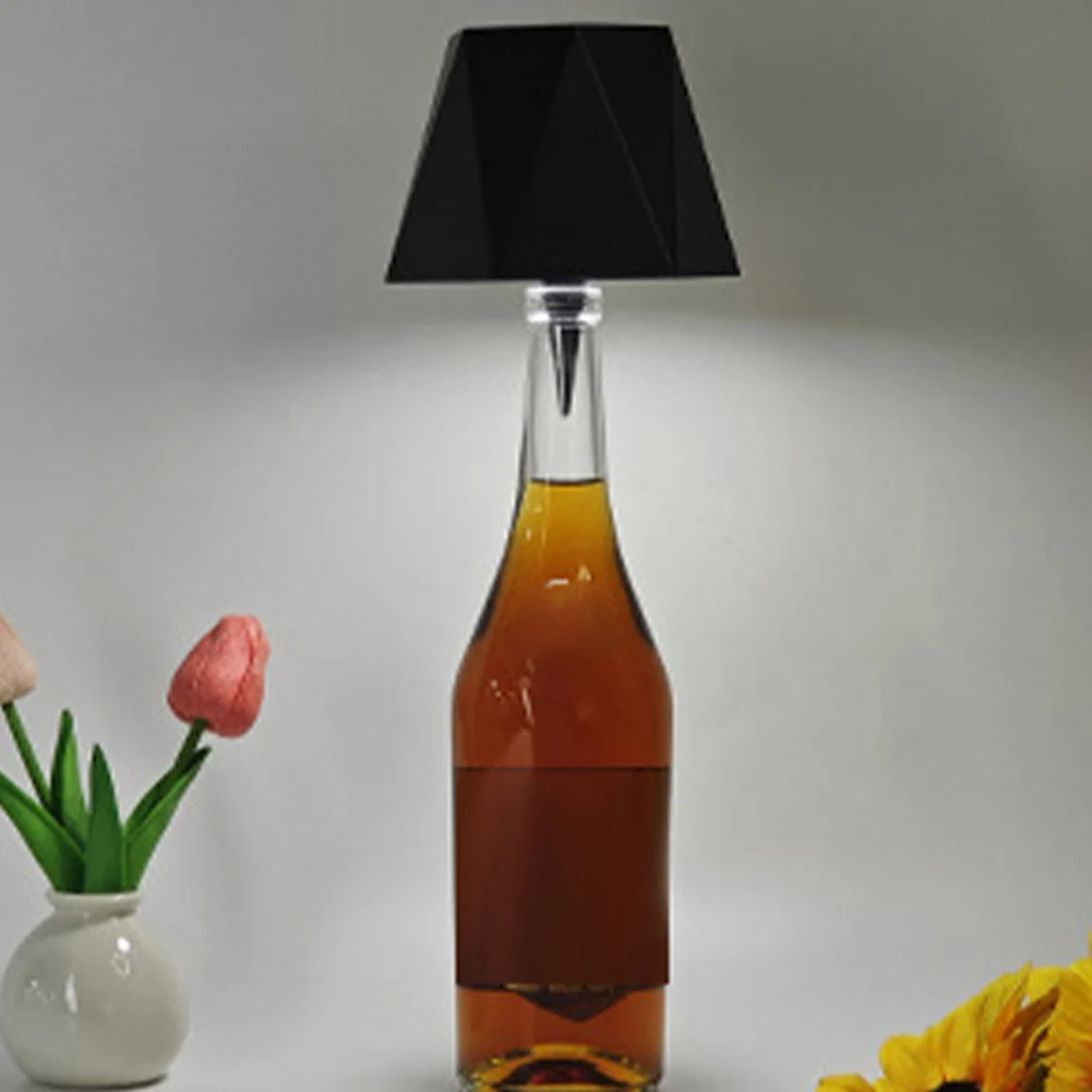 

LED Wine Bottle Lamp Touch Control USB Charging Bottle Light Stepless Dimming Night Light for Indoor Outdoor Use