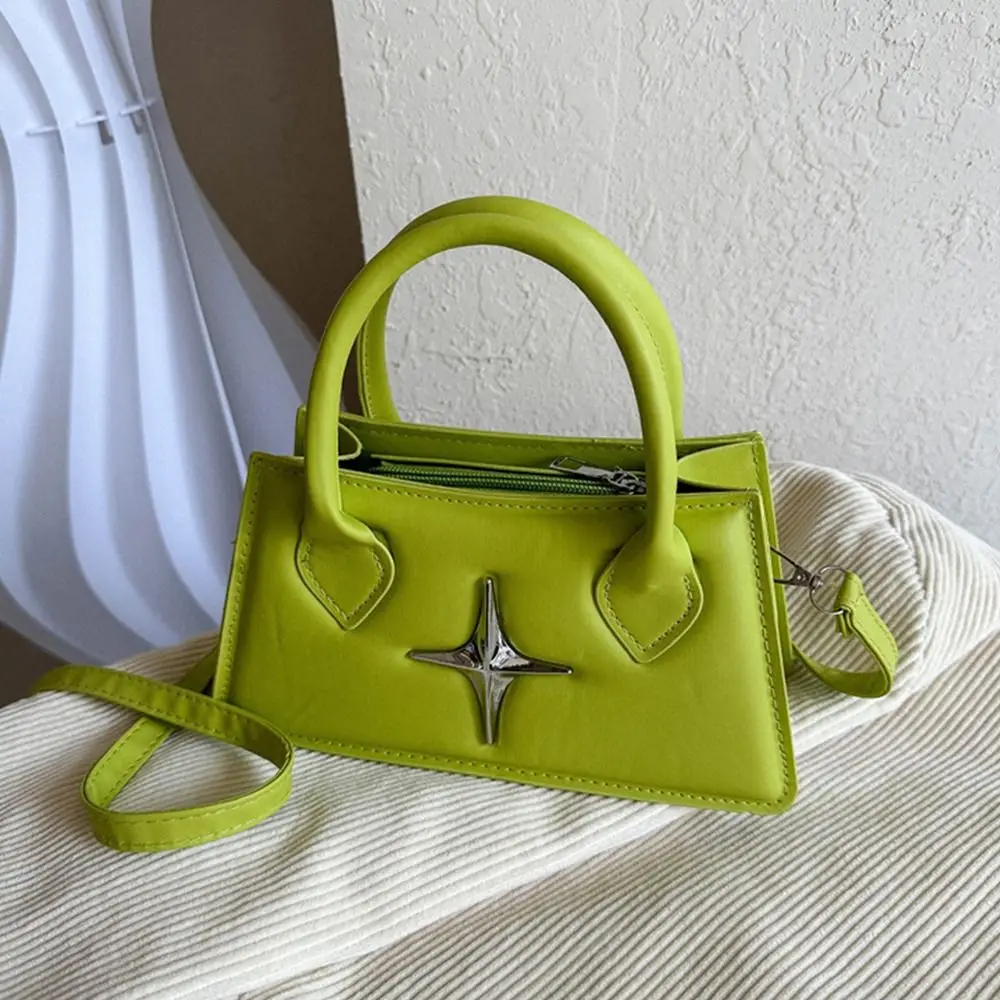 Quadrangular Star Design Shoulder Bag PU Leather Crossbody Bag Small Sling Bag Women Girls Fashion Handbags Messenger Bag