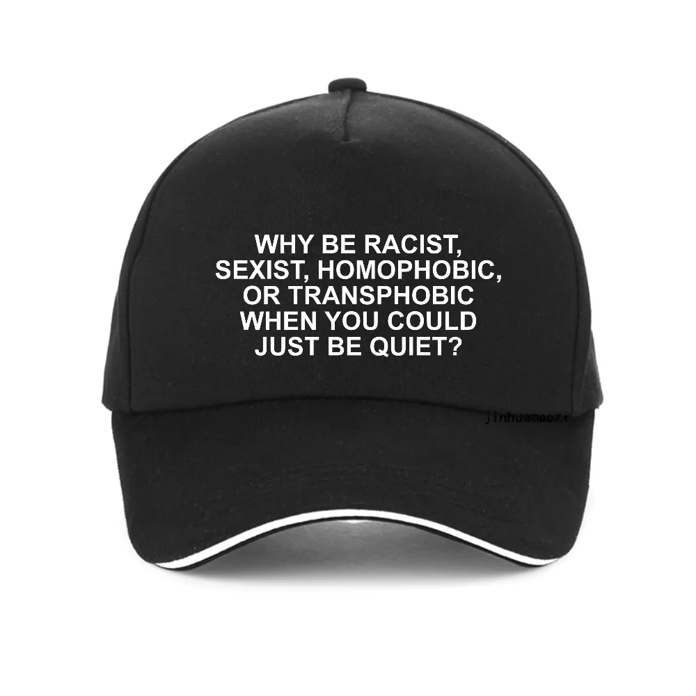 

Why Be Racist Frank Summer Breathable letter baseball cap Men Women Casual hip hop hat summer outdoor adjustable snapback hats