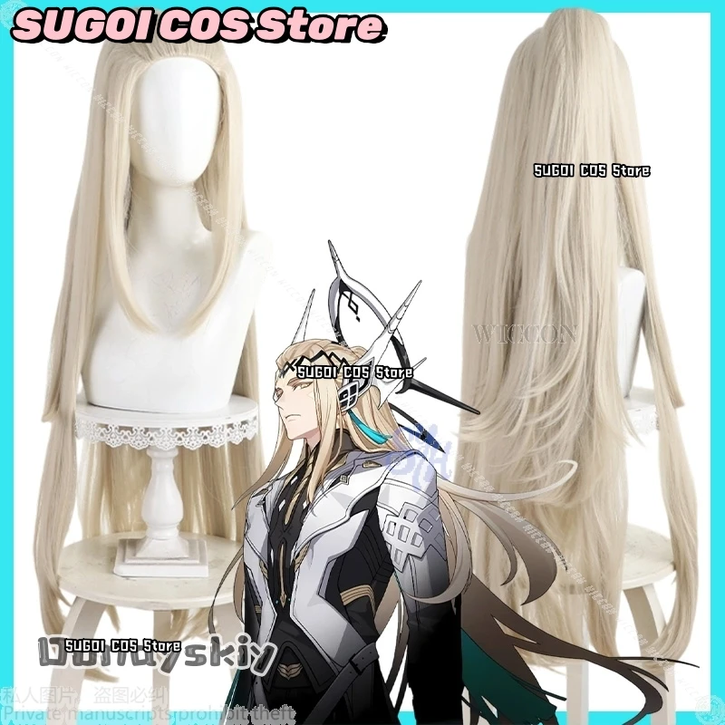 

Victus Косплей {SUGOI COS}Аниме-игра Honkai: Nexus Anima Костюм Длинный 100 см Золотистая Блондинка Термостойкие Парики Волосы Хэллоуин