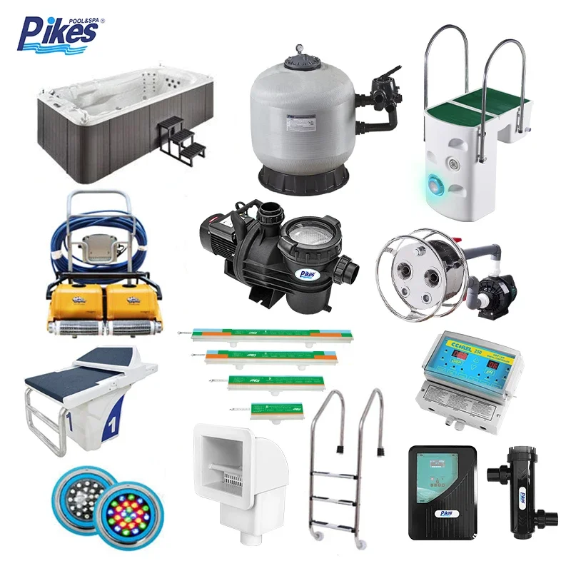 Guangzhou Pikes Full Sets Swimming Pool Equipments Filter Pump And Accessories