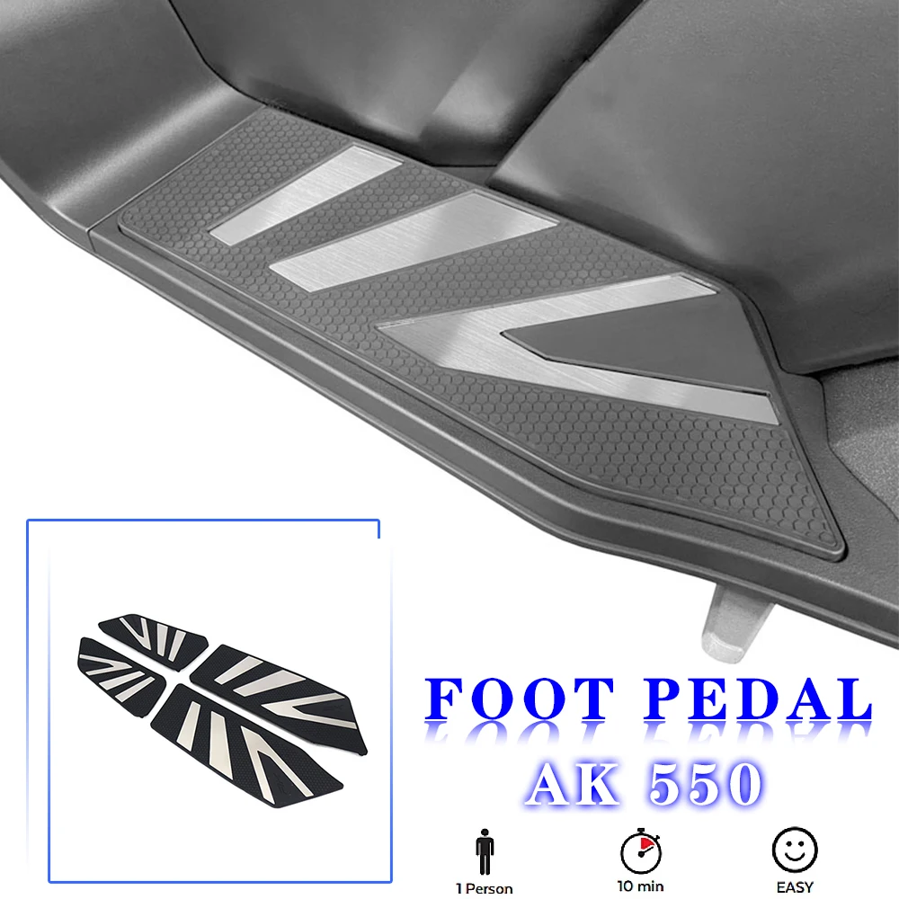 

2022 2023 Motorcycle Footboard Steps Footrest Foot Pad Pedal Footrests Pads For KYMCO AK 550 ak550 AK 550