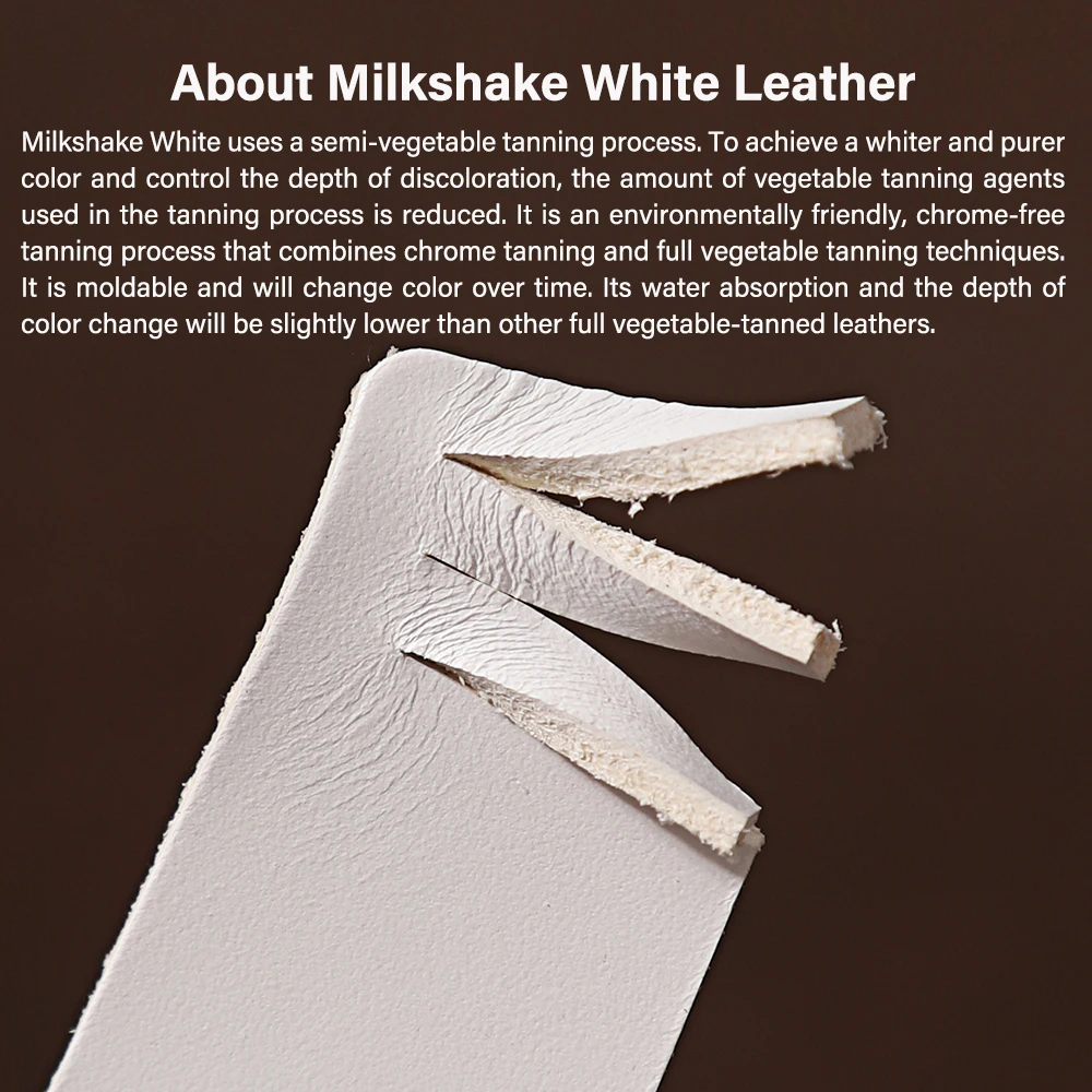 WUTA 1 Square Feet Irregular Waxed Bull Vegetable Tanned Cowhide Leather Piece DIY Genuine Leather Full Grain 12Color Available