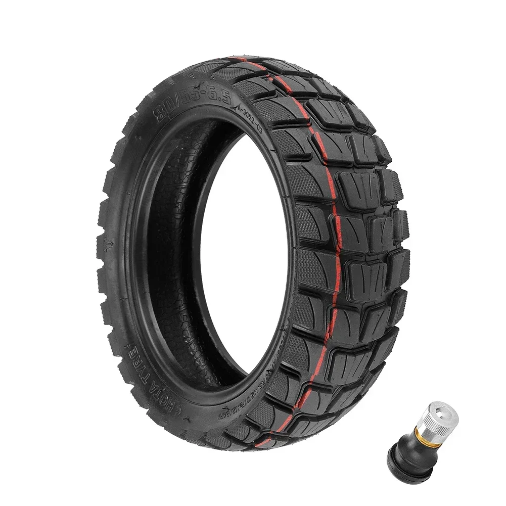 10 Inch 80/55-6.5 Tubeless Tyre Off-road Tire With Nozzle Universal For Electric Scooter High Quality Scooters Accessories