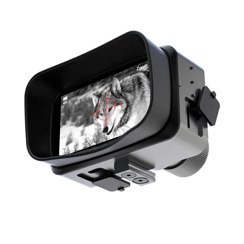 Infrared IR Night Vision Goggles Hunting Tactical Long Range Scope 4K Sensor 5X Digital Optical Zoom 3-inch Screen Sight