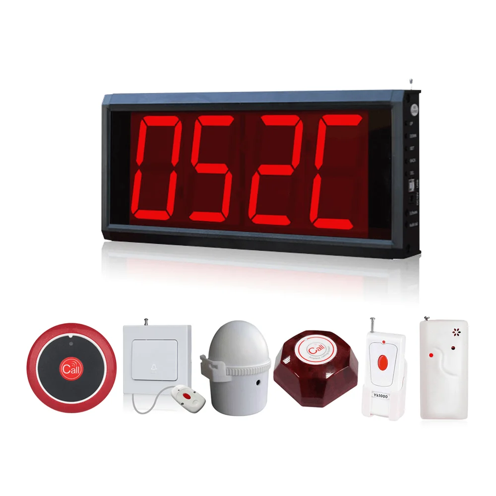 

Hot selling Silver light display wireless call system