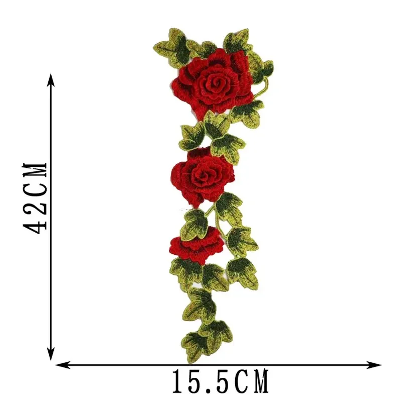 3D flower embroidery patch, clothing accessories, embroidery applique, decoration accessories, 1PCs