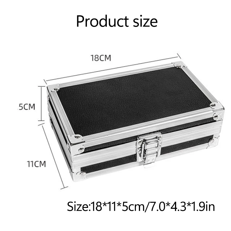 Portable Aluminum Tool Box Waterproof Professional Equipment Toolbox Hard Carrying Case Safety Instrument Tool Case Storage Box