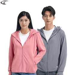 LNGXO Men Women Quick Dry Hiking Jacket Summer Sun Protection Soft Elastic Anti-UV Coat With Removable Brim For Camping Climbing