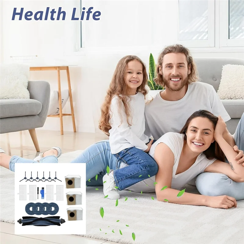 

AA01-20 шт. для пылесоса Eufy Omni C20, запасные части, основная боковая щетка, HEPA-фильтр, подушечки для швабры, мешки для пыли, комплекты аксессуаров