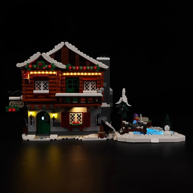 Zestaw oświetlenia LED bez modelu, odpowiedni do LEGO Icons Alpine Lodge 10325 (bez klocków konstrukcyjnych)