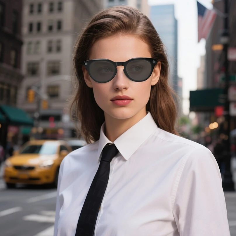 New ai smart glasses black technology 8 million camera translation automatic speech recognition high definition photo