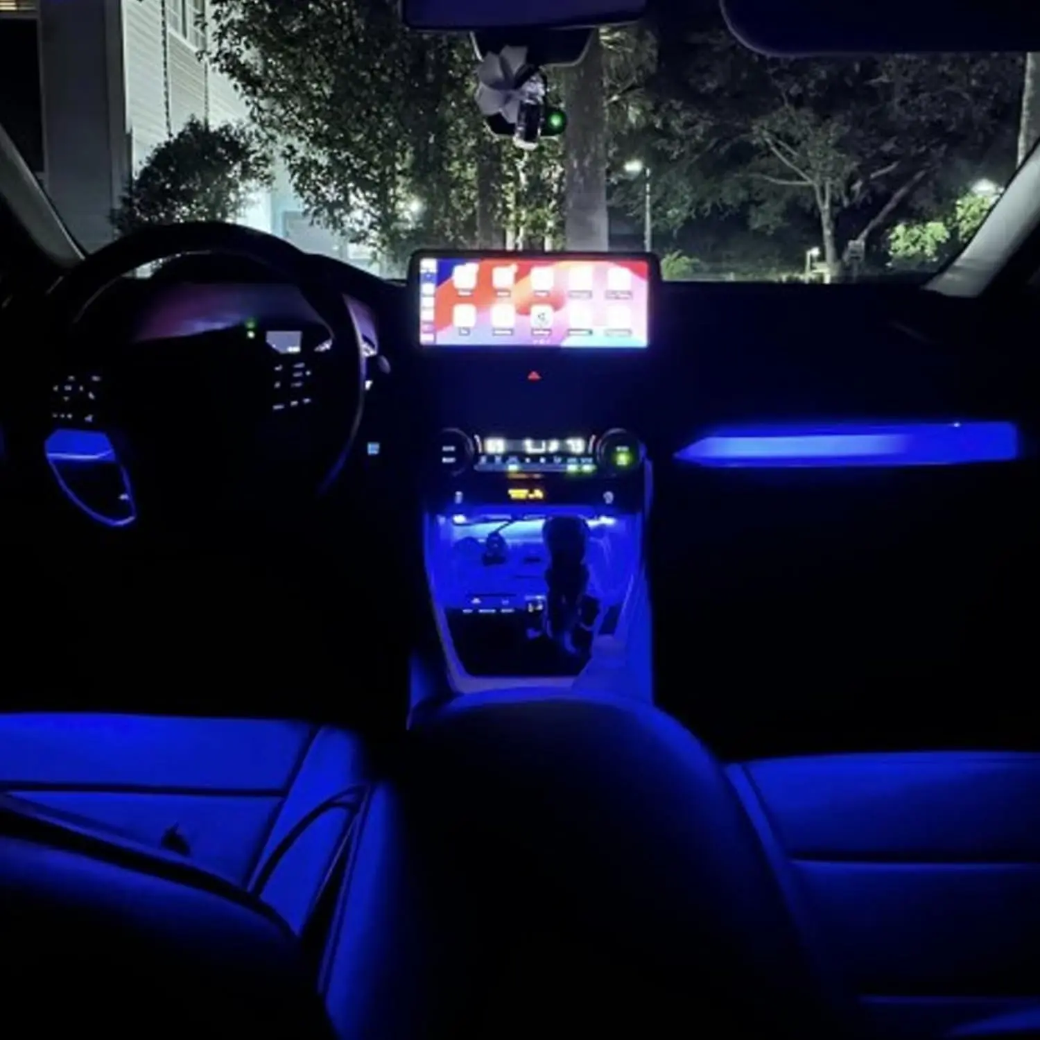For Toyota  RAV4 XA50 (2019-2025) LED Car Interior Center Console Dashboard Light Bar with On & Off Switch Lamp Kit Strip 1set