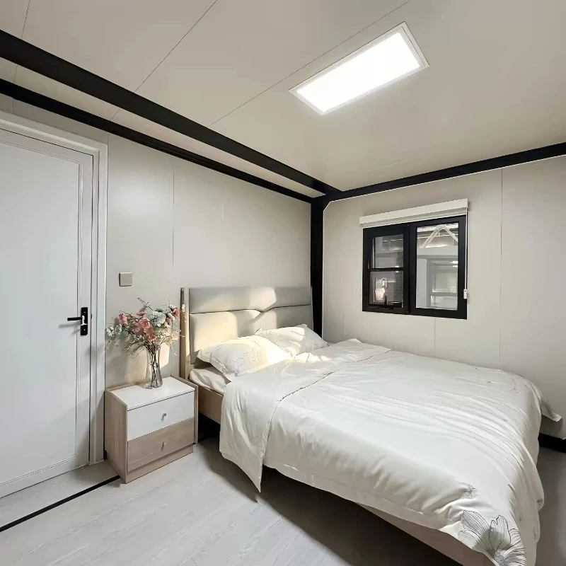 Modern Portable Expandable Foldable Steel Prefabricated Container House for Living Room Bedroom Office Villa Made Sandwich Panel