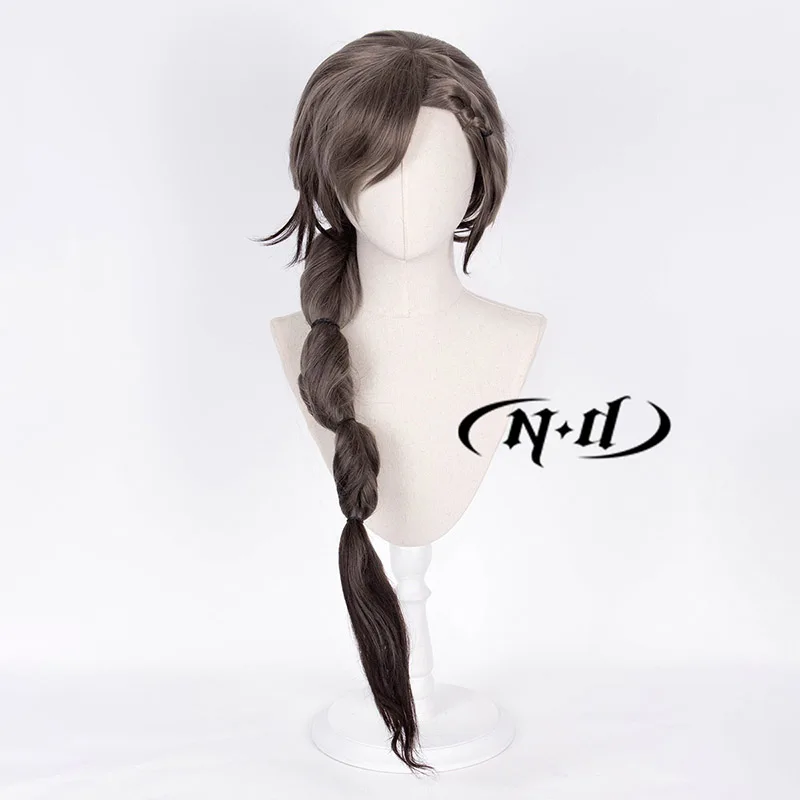 ND Game Arknights Cosplay Pruiken Boete Cosplay Lang Bruin Haar Pruiken Hittebestendige Synthetische voor Comic Con Coser Kostuum Partij