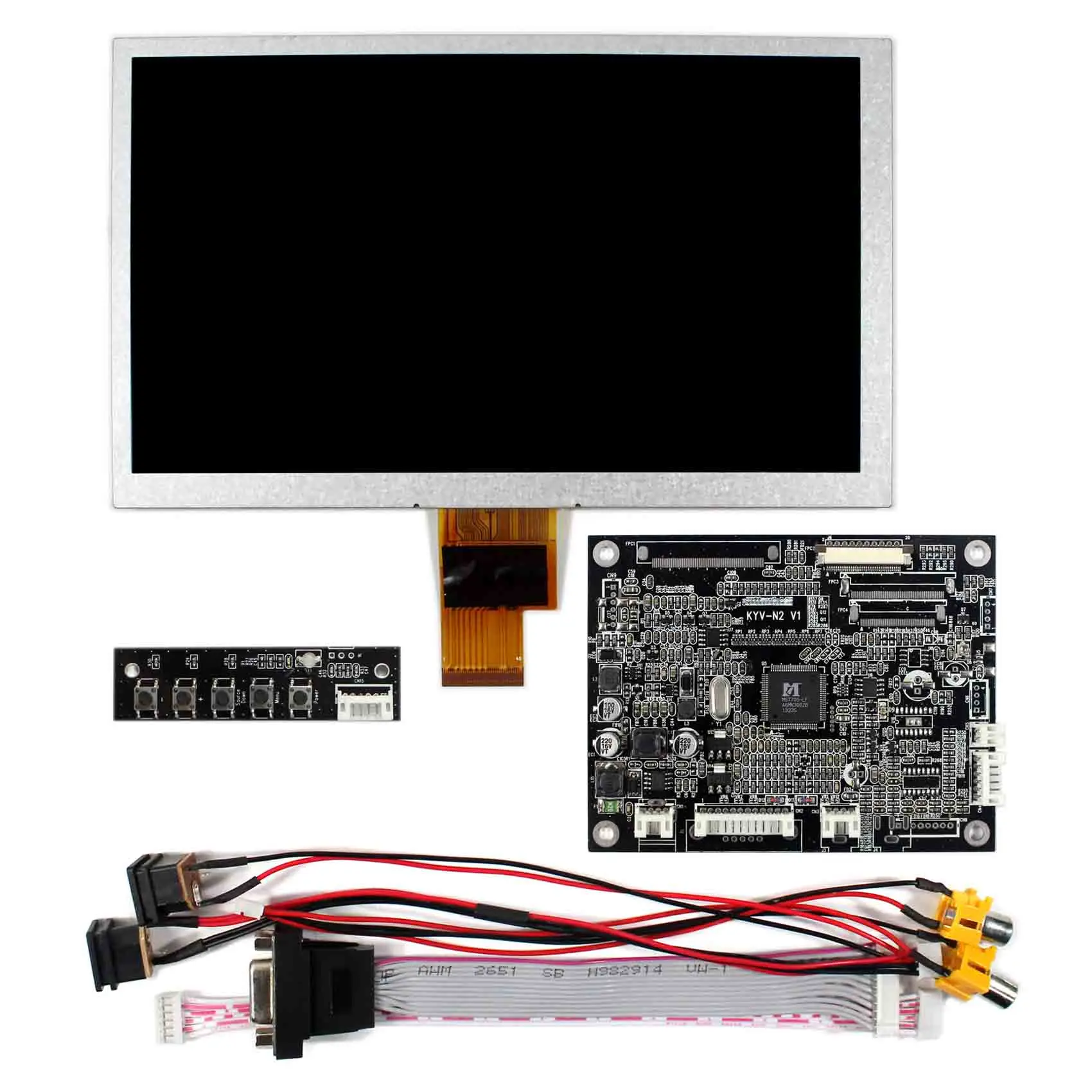 VGA AV Reversing LCD Controller Board 8inch LCD Screen ZJ080NA-08A 1024x600 LCD