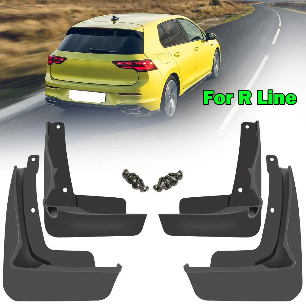 Car Mud Flaps for VW Golf 8 MK8 R-Line GTI GTD GTE 2020 2021 2022 Splash Guard Fender Mudguards Mud Flap Accessories