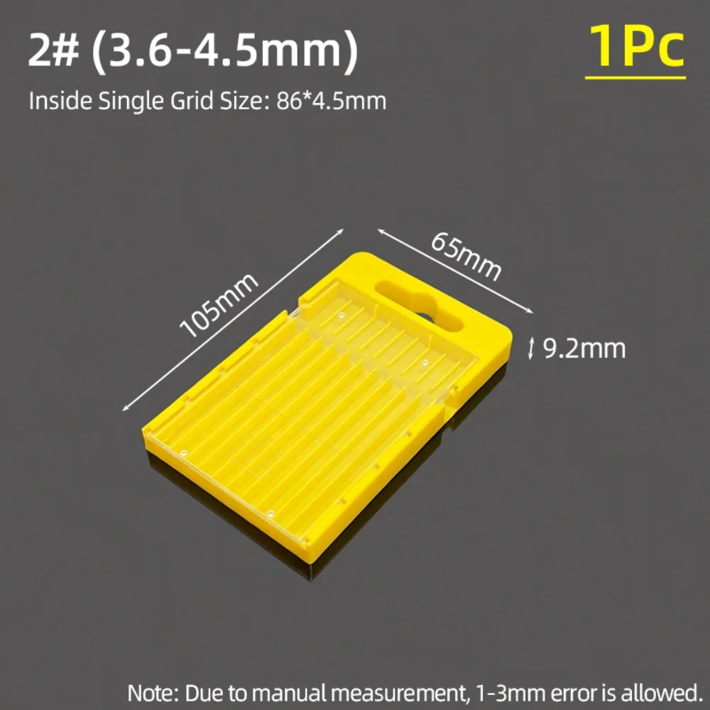 1Pcs Plastic Drill Bits Storage Box 5/10 Grids Pull-out Tool Parts Storage Case Multi-gauge Hardware Tool Box