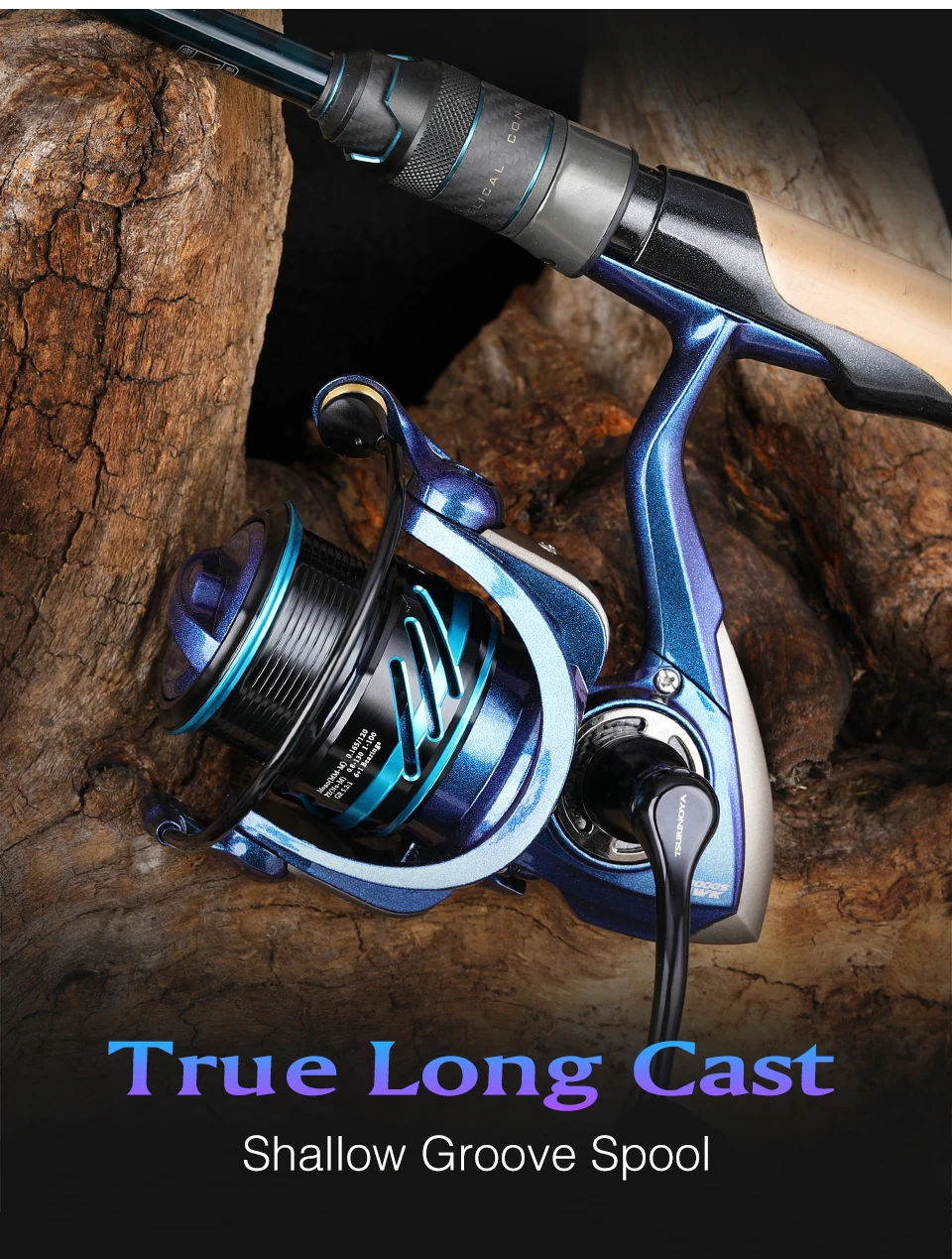 TSURINOYA Spinning Angelrolle HAWK 2000S 2500S 3000S Flache Spule Weitwurfrad 5,2:1 7kg Max Power Pike Bass Egi Rolle – Detail 29