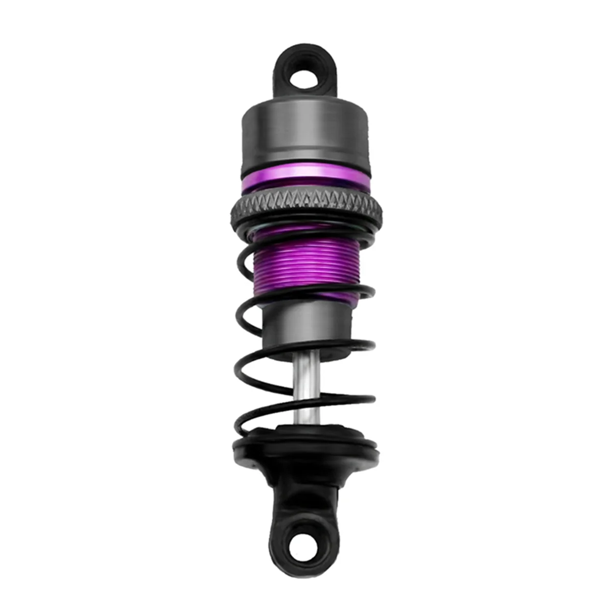 1/10 1 par de amortiguadores hidráulicos de Metal para coche de Control remoto, coche de carreras plano, 63mm, color púrpura