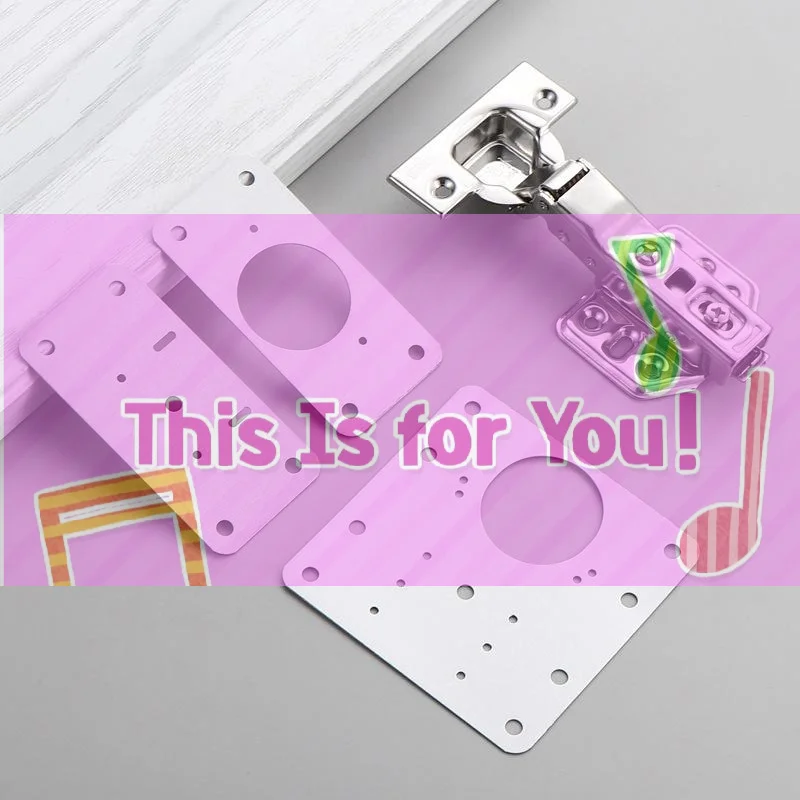 【HMA】4Pcs/Set Hinge Repair Kit Furniture Door Hinge Repair Piece Used For Cabinets Wardrobes Shoe Cabinet Doors