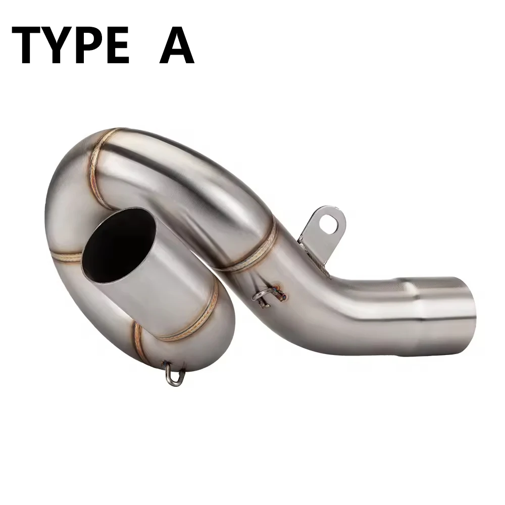 High Quality Motorcycle Exhaust Muffler Middle Link Pipe Escape For ZX636 ZX 6R 636 2009 - 2021 2020 2018