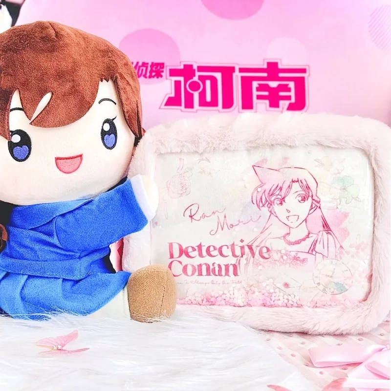 حقيقي المحقق كونان 30th الذكرى طبعة محدودة أفخم الرمال المتحركة حقيبة يده تخزين تدفق الرمل حقيبة مستحضرات تجميل المشجعين الهدايا