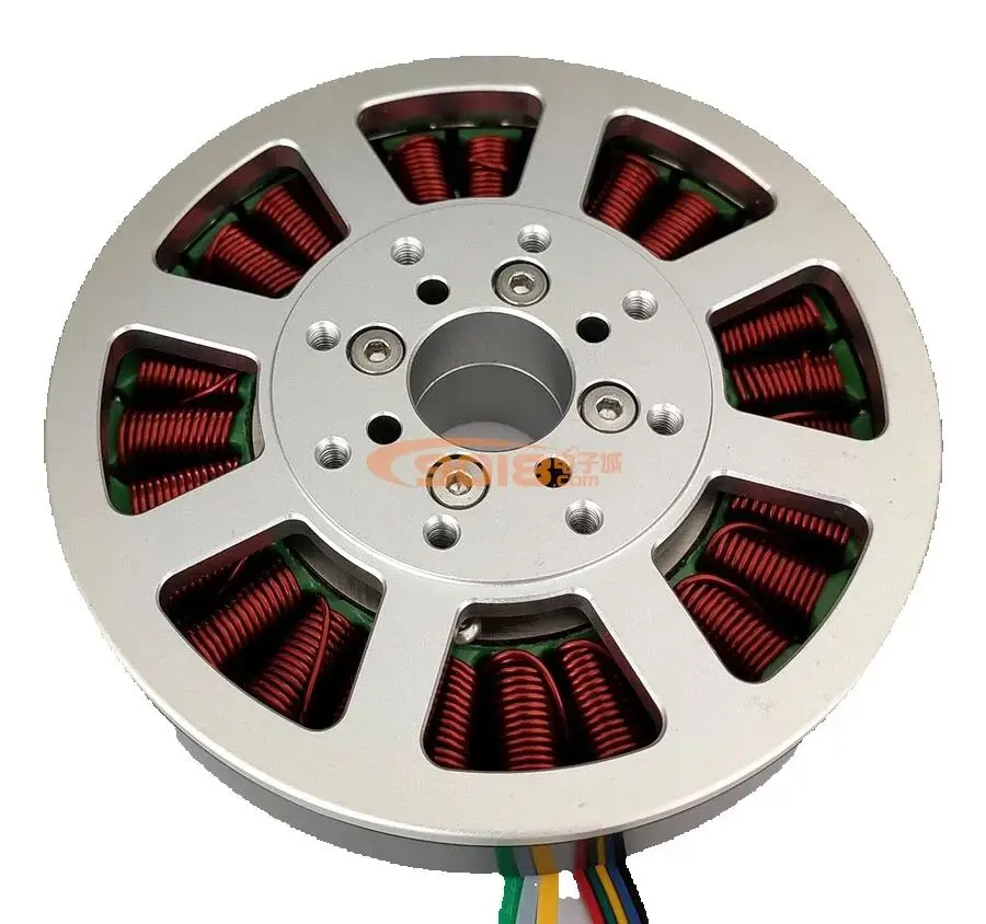 

Бесщеточный электродвигатель постоянного тока с полым валом 9910, крутящий момент 2.0 Нм, большой крутящий момент, дисковый, плоской формы