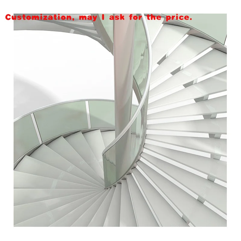 custom.Modern Luxury Indoor Solid Wooden Steps Treads Staircase System