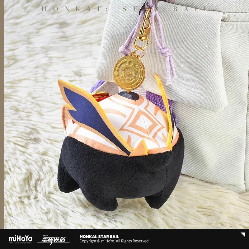 [Genuine]Anime Game Honkai Star Rail Topaz Numby Stuffed 9cm Plushie Plush Clothes Keychain Pendant Halloween Gift in stock