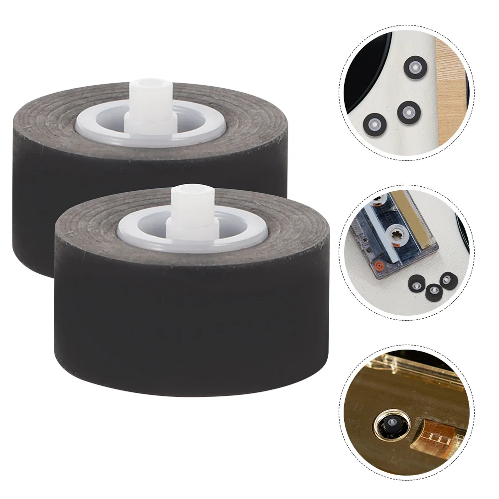 

2Pcs Wheel Belt Pulley Plastic Pressure Recorder Cassette Deck Pinch Roller for Tape Stereo Player bearing roller for video