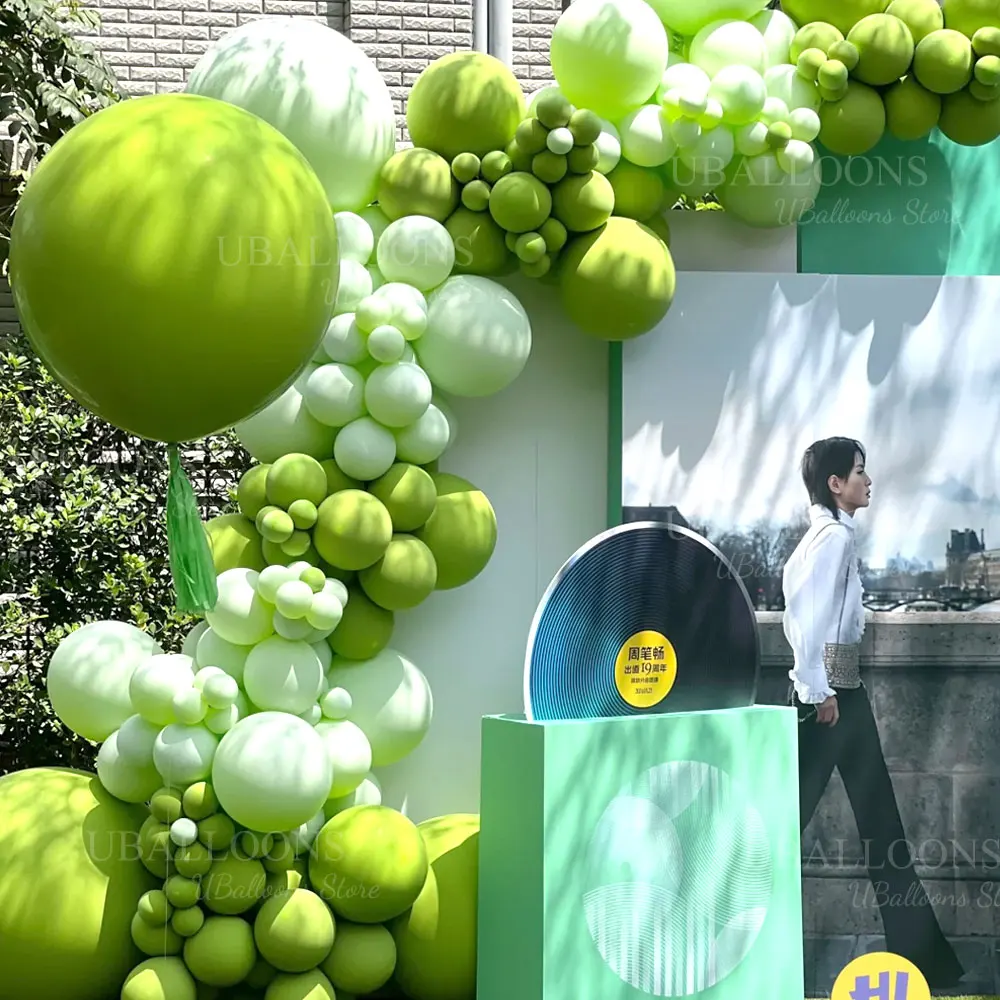 18 بوصة بالونات خضراء كبيرة 2/5/10 قطعة كبيرة ضوء حكيم لورين بالون أخضر لعيد ميلاد الزفاف استحمام الطفل حفلة عيد الميلاد ديكور