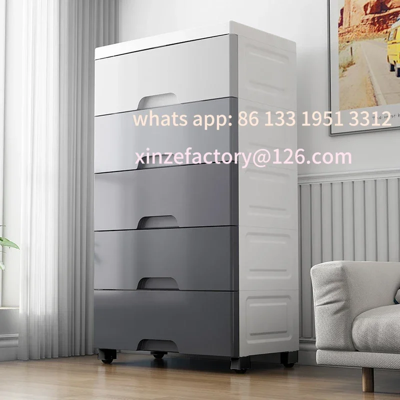 

Customizable 3/4/5/6/7 layers Multifunction Drawer Storage Cabinet Dustproof Wardrobe Sundries Cabinet