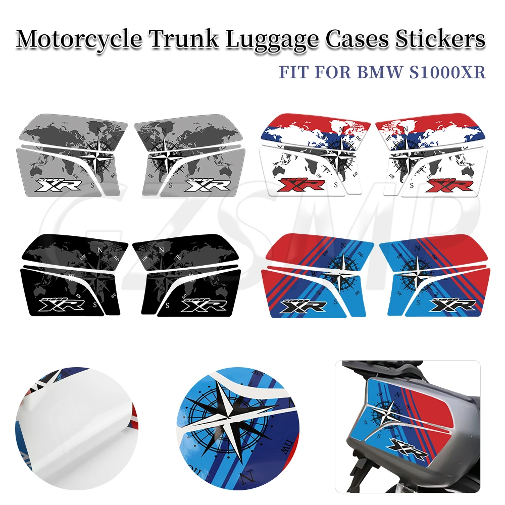

fit For BMW bmw s 1000 xr S1000XR Motorcycle Trunk Luggage Cases Waterproof Stickers Side Boxes SuitCases Decals Kit