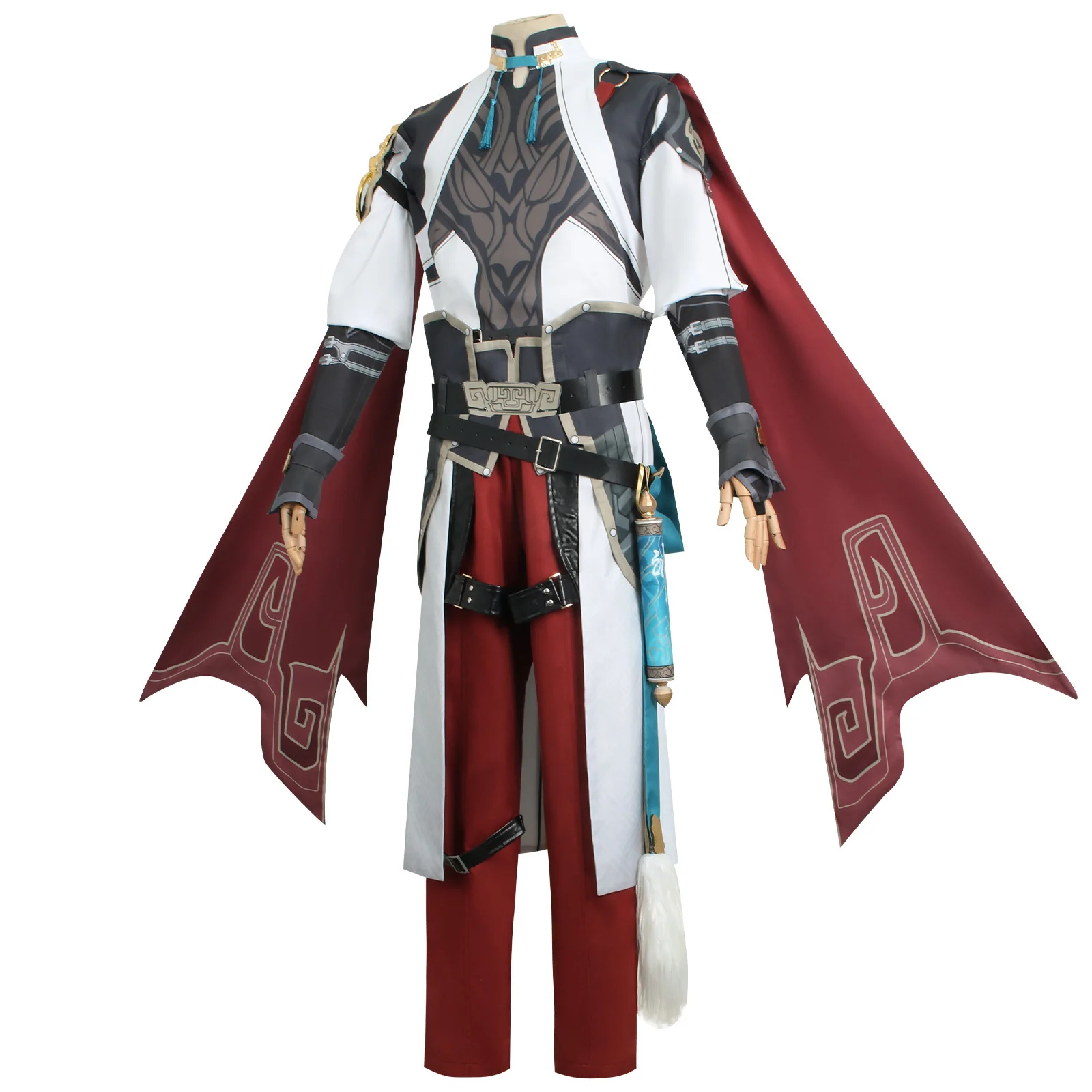 Honkai Star Rail Jing Yuan-traje de Cosplay para hombres, peluca China JingYuan, traje de fiesta de Carnaval de Halloween, XS-XXL, nuevo juego