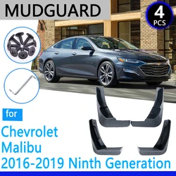 Mudguards fit for Chevrolet Malibu 2016~2019 Mk9 2017 2018 Car Accessories Mudflap Fender Auto Replacement Parts