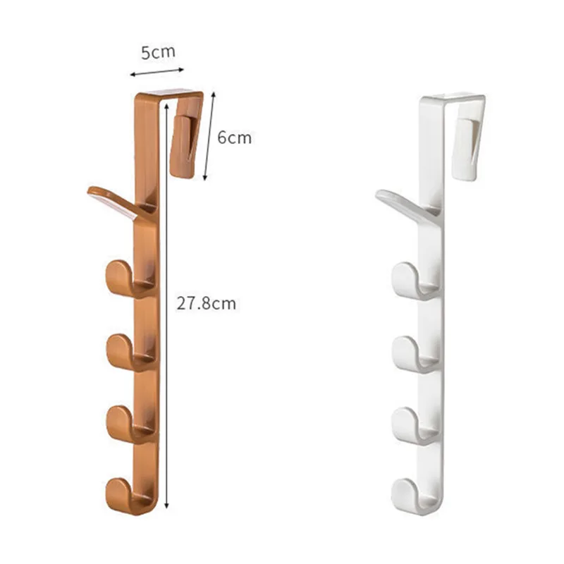 

Bedroom Door Hanger Clothes Hanging Rack Over The Plastic Home Hooks Purse Holder for Bags Rails Storage Organization