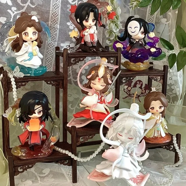 

Heaven Official's Blessing The Splendor of Painting Series Blind Box Tian Guan Ci Fu Фигурка Игрушки Xielian & Huacheng Mystery Box