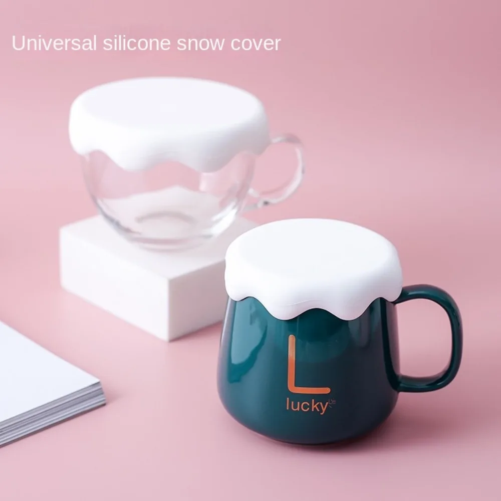 

Cup Accessories Reusable Mug Cup Lid Thickened Silicone Cup Lid Cap Anti-dust Coffee Mug Sealed Cap Seal Suction Cup Cover