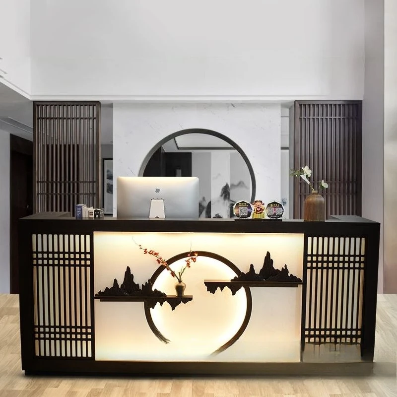 

Cashier Chinese bar, living room, pedicure shop, retro rice